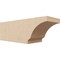 Ekena Millwork 4in. W x 4in. H x 12in. L Moab Woodgrain TimberThane Rafter Tail, Primed Tan RFTUR04X04X12MOARCPR - alternate 1